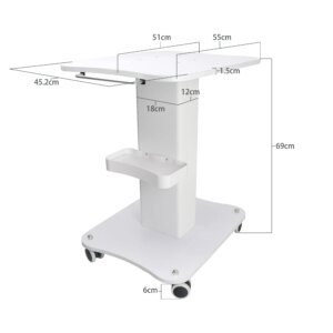 Top Quality Beauty Equipment Aesthetic Acrylic Cart Trolley Salon Spa Facial Hairdressing Acrylic Salon Working Trolley