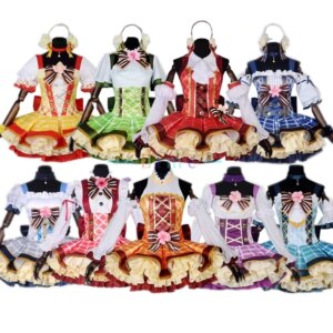 Anime Lovelive Flower Bouquet Cosplay Costume Yazawa Nico Nozomi Tojo Eli Rin Umi Kotori Maki Cosplay Dress love live Costume