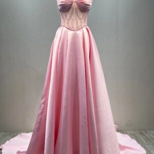 Customized Pastrol Pleat Beading Pearl A-line Sweetheart Long Dresses Bespoke Occasion Prom Exquisite Classic