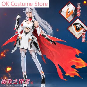 Honkai Impact 3rd Kiana Kaslana Game Suit Elegant Dress Uniform Cosplay Costume Halloween Party Role Play Outfit Women