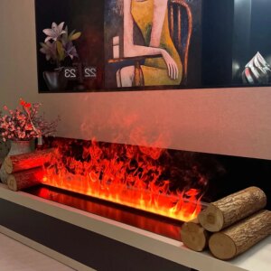 Smart Home 3D Atomized fireplace Decoration With Colorful Flame Decorative fire Mist Intelligent Electric Water Vapor fireplace