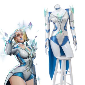 Game Cosplay Emma Frost Costume Sexy Women Fighting Bodysuit Uniform Suit Halloween Party White Queen Disguise Jumpsuit