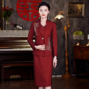 Yourqipao Chinese Cheongsam Autumn and Winter Fashion Wedding Guest Banquet Dress Women Qipao Gowns