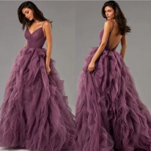 Customized Elegant High Quality Spaghetti Strap Ball Gown Floor Length Party Dresses Fold Tulle Prom vestidos de ocasião formal