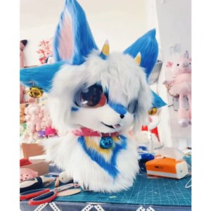 Fursuit Husky Fox Mascot (Head) Halloween Party Fur Cosplay