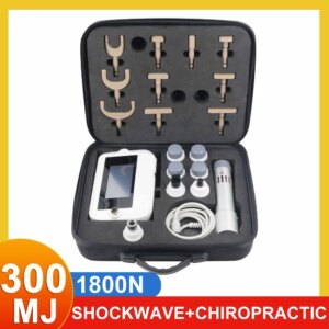 2in1 Shockwave Therapy Machine With 17 Heads ED Treatment Pain Relief 300mj Shock Wave Chiropractic Adjusting Correction Spinal