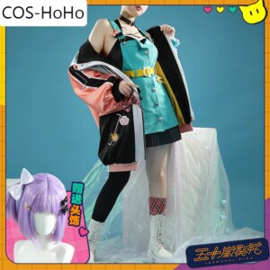 COS-HoHo Vtuber Nijisanji Igarashi Rika Game Suit Gorgeous Dress Lovely Uniform Cosplay Costume Halloween Party Role Play Outfit