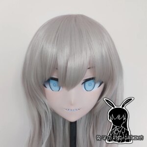 (RB9104)Full Head Quality Handmade Female/Girl Resin Japanese Anime Cartoon Character Lappland Cosplay Kigurumi Mask