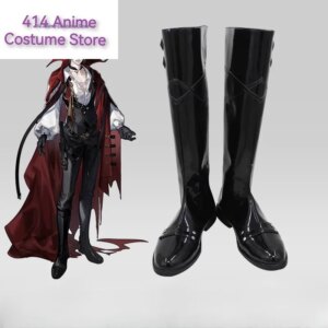 Anime Game Arknights Phantom Cosplay Shoes Men Woman Phantom Halloween Party Shoes