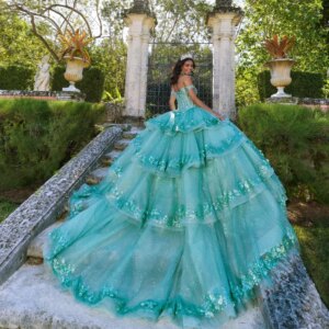 Lorencia 2024 Princess Quinceanera Dresses Ball Gown Applique Beading With Detachable Train Gown Sweetheart de 15 YQD13