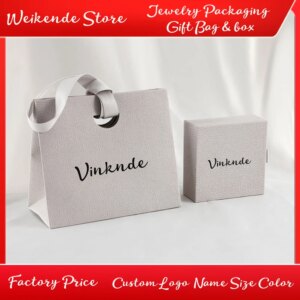 50/80/100set Bulk Grey Beige Lychee Pattern Small Jewelry Paper Packaging Bag Sliding Drawer Earrings Rings Box With Custom Logo