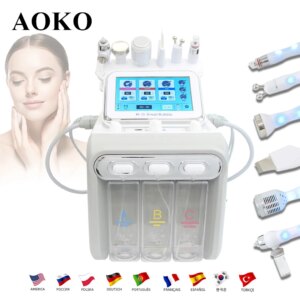 AOKO Hydrogen Oxygen Beauty Machine Blackhead Removal Deep Cleansing Water Jet Auqa Peeling Dermabrasion Machine Ance Pore Clean
