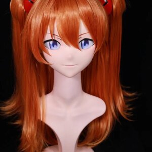 (NFD048)Customize Full Head With Lock Sweet Female/Girl Japanese Animego Character Kig Cosplay Kigurumi Mask Crossdress Doll