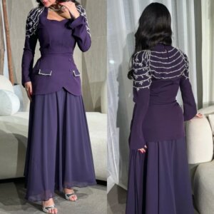 Customized Intricate Jersey Pleat Draped Rhinestone A-line Square Neck Midi Dresses Bespoke Occasion Dresses Fashion Formal
