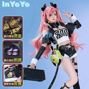 InYoYo Zenless Zone Zero Nicole Demara Game Suit Cosplay Costume Fashion Coat Top Shorts Halloween Carnival Party Outfit Women