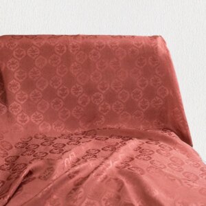 High Quality Real Silk 50momme Soteil Jacquard Gambiered Guangdong Fabric Spring and Summer Cheongsam Dress