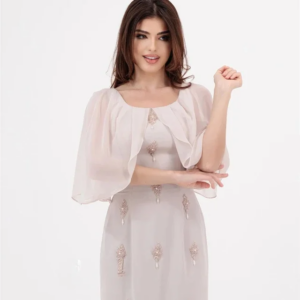 Customized Jiayigong s Beading Pleat Beach A-line O-Neck Bespoke Occasion Gown Long Dresses