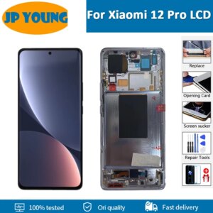 AMOLED 6.73″ For Xiaomi 12 Pro Mi 12 Pro 12Pro LCD Touch Screen Digitizer Assembly Repair Parts 2201122C 2201122G LCD Replace