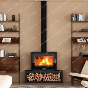 Fireplace Real Fire Household Wood Burning Heater Steel Plate Embedded Firewood Burning Decoration