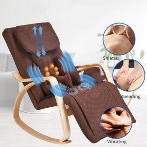 Massage Chair With Comfortable Air Pressure Relaxing Rocking Chair Heating Function Finger Pressure Massage Muscle Relaxation