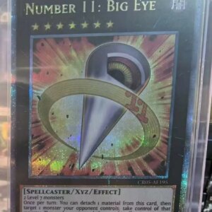 Yugioh KONAMI Duel Monsters CR05-AE195 Number 11: Big Eye 25th Quarter Century Secret Asian English Collection Mint Card