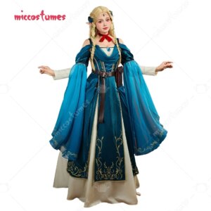 Miccostumes Women’s Marcille Donato Cosplay Costume Medieval Dress with Belt Choker