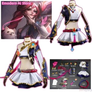 LOL jinx T1 champion Jinx cosplay costume for women Game Halloween Christmas Party Game Comic Con anime Clothes