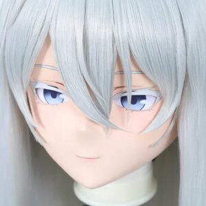 C-48Customize Full Head Resin Cartoon Cosplay Japanese Character Anime Role Play Crossdress Kigurumi Mask With Back Shell