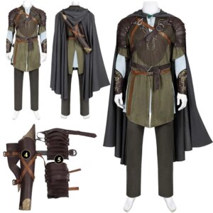 Movie Lorded Rings Legolas Top Pants Roleplay Cosplay Clothes Halloween Carnival Party Disguise Roleplay Suit For Men Male Adult