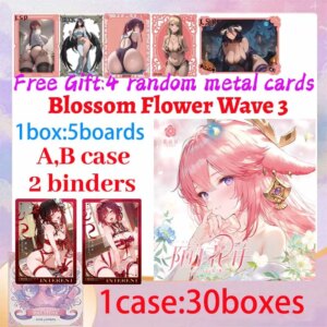 2025 Newest Blossom Flower Wave 3 A5 Size Goddess Story Collection Board Waifu Swimsuit CCG ACG TCG World Trading Hobbies Gift