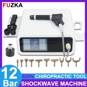 12Bar Pneumatic Shockwave Therapy Machine Pain Relief Body Massage Professional Shock Wave Electric Muscle