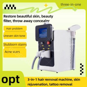 Ipl nd yag 3in1 Laser hair removal Machines Professional Pico Q-Switch OPT Laser epilator Spot wrinkle remove red blood Machine