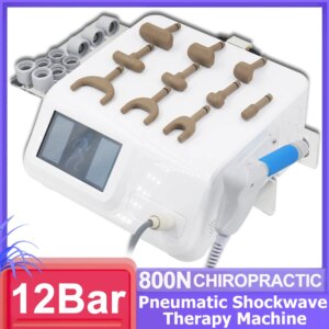 12Bar Shockwave Therapy Machine Tennis Elbow ED Pain Relief Body Relax Pneumatic Shock Wave Body Massager