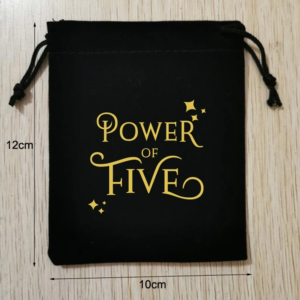 550 Pieces Custom Logo 10*12cm Drawstring Black Velvet Bags Jewelry Pouches Screen Printing With Regular Gold Color Logo