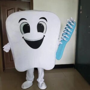 New Adult Best Sale Foam Tooth Fancy Cartoon Mascot Costume Plush Christmas Fancy Dress Halloween Mascot Costume