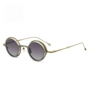 Belight Optical Clip On Eyeglasses Sunglass Titanium Round Vintage Retro Women Men Prescription Eyeglasses Optical RG1008ZC