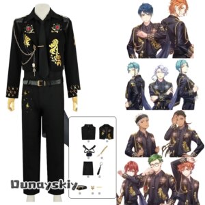 Anime Wonderland Cosplay 5th Anniversary Costumes Sparkly Beaded Diamond Suits 2 Pieces Set Role-play Suits Unisex Outfit s-2xl