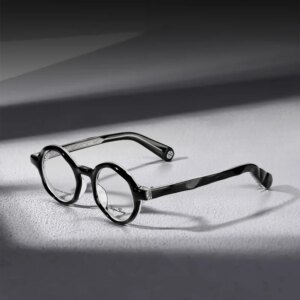 Vintage tortoiseshell glasses frame high quality thickened small round fashion vintage literary temperament myopia optical glass