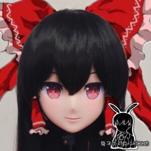 (RB32930)Customize Lockable Full Head Resin Cartoon Cosplay Japanese Character Anime Role Play Kigurumi Mask With Back Shell