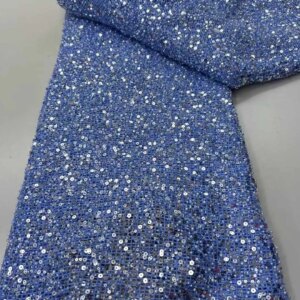 African Beaded Lace Fabric 2025 Embroidered Nigerian Sequins Lace Fabrics Bridal High Quality French Tulle Lace Fabric Dresses