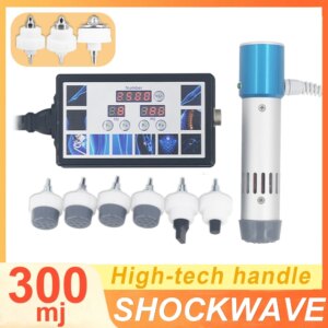 300MJ Shockwave Therapy Machine With 10 Probes Relieve Shoulder Neck Pain Physiotherapy Muscle Relaxation Relieve Pain Portable