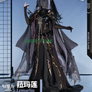 COSER TRIBE Arknights Ramalyne Cosplay Costume Cos Game Anime Party Uniform Hallowen Play Role Clothes Clothing