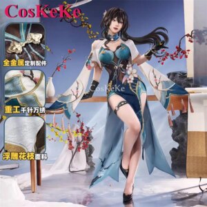 CosKeKe Ruan Mei Cosplay Game Honkai: Star Rail Costume Gorgeous Elegant Sweet Uniform Dress Halloween Party Role Play Clothing