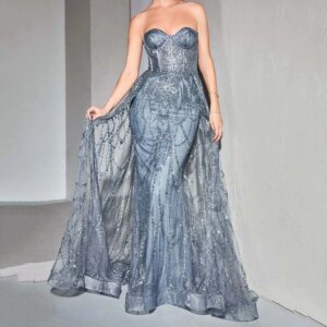 Classy Purple Green Blue Rose Red Evening Party Dresses Sweetheart Floor Length Mermaid Sleeveless Women Banquet Prom Gowns