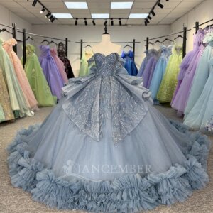 Cap Sleeve Princess Quinceanera Dresses Beading Ruffles Sweet 16 Dresses 15 Años Customized vestidos de 15 años quinceañeras