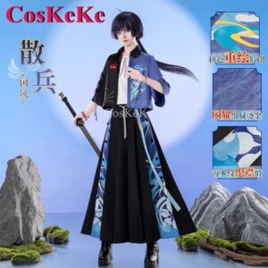 CosKeKe Scaramouche Cosplay Costume Game Genshin Impact Chinese Style Elements Outfit Activity Party Role Play Clothing S-XL New