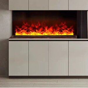 Steam Fireplace Indoor Fake Fire TV Decoration 3D LED Smart Flame Steam Fireplace
