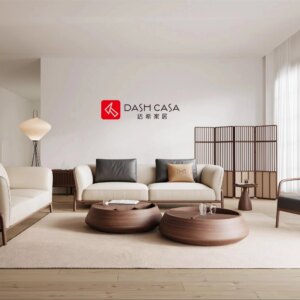 2024 New design modern sofa corner durable black walnut sofa set furniture living room