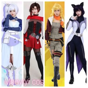 Mooyiyi cos New Weiss/Ruby/Yang Xiao Long/Blake Cosplay Costume Halloween Christmas Customized Sexy Costume Rwby Costume