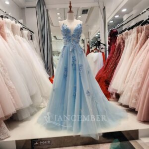 Customized Shiny Sky Blue Sequins Quinceanera Dress A-line Applique Beading Spaghetti Straps Corset Sweet 16 Vestido De 15 Anos